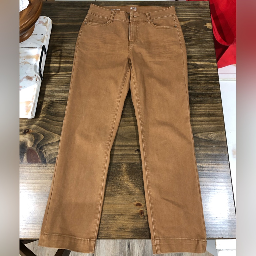 Ana brown straight leg jeans